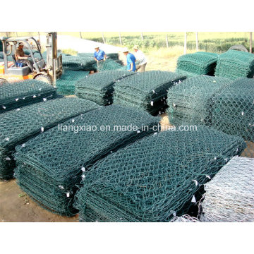 De alta calidad de PVC galvanizado Hexagonal Gabion Wire Mesh Box precios (HPZS6002)